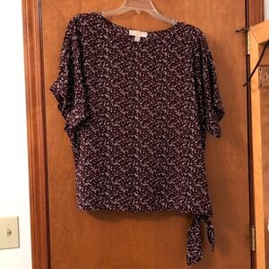 EUC side tie blouse